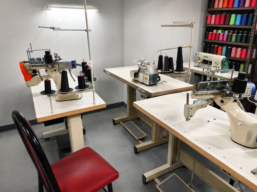 Puestos de trabajo del taller de confección